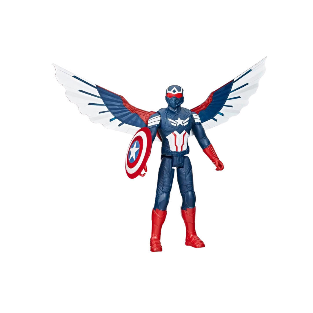 Figura de acción de héroe patriótico de 30 cm con escudo desmontable