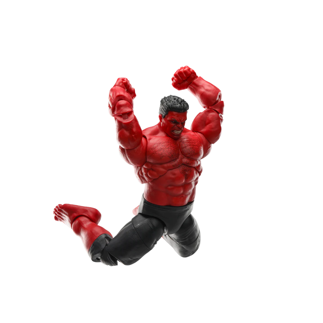 Figura de acción articulada de personaje rojo musculoso de 15 cm