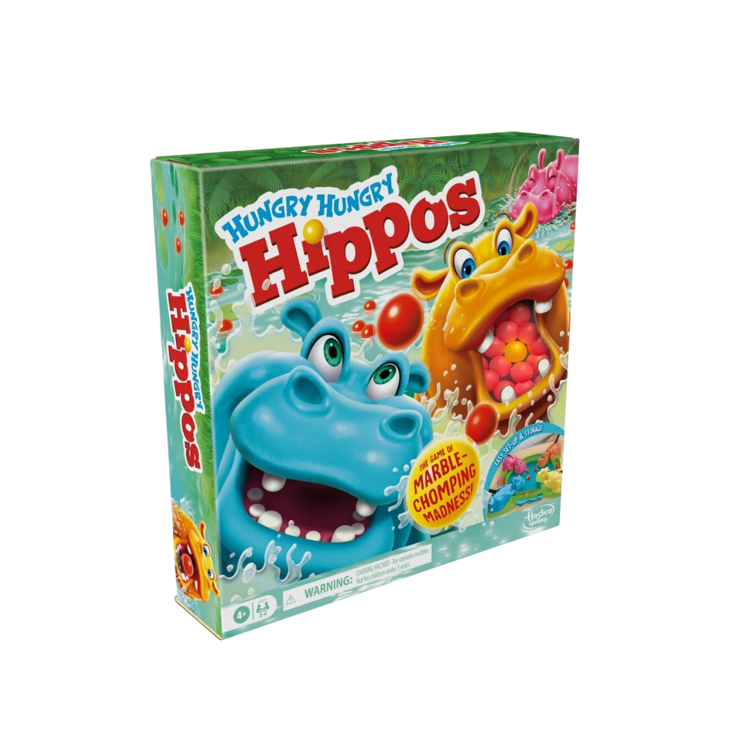 Juego de mesa competitivo de hipopótamos tragones