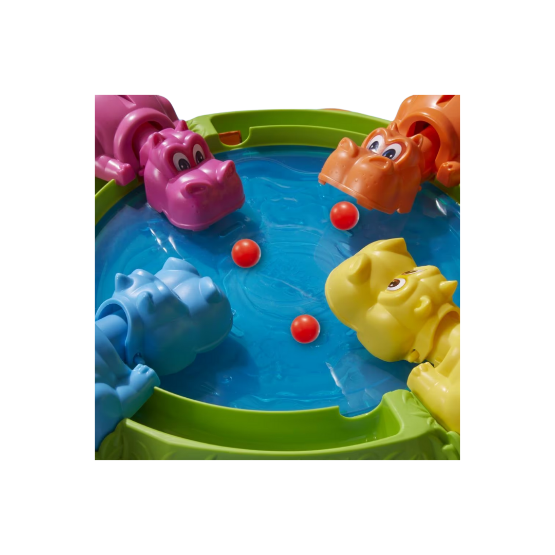 Juego de mesa competitivo de hipopótamos tragones